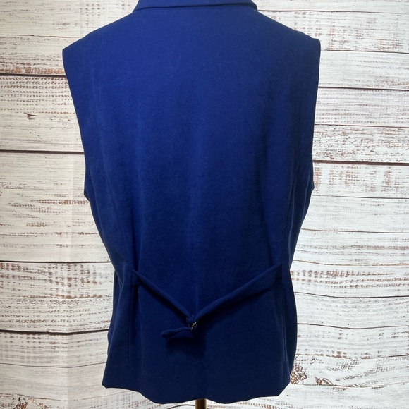 Bob Mackie Blue Sleeveless Wearable Art - Picture 5 of 7